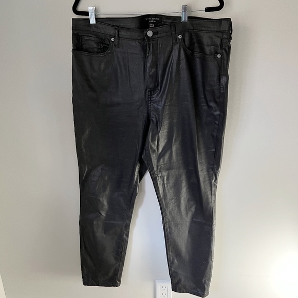 Banana Republic Denim - NWOT Banana Republic High Rise Skinny Coated Jeans Black SZ 18